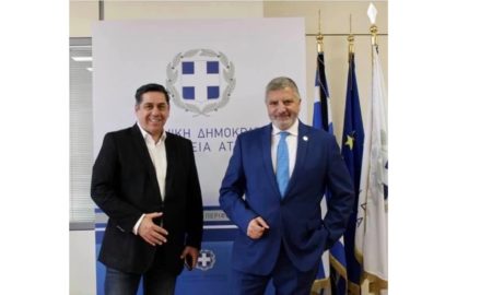 Ο Βασίλης Τσίκος στο πλευρό του Γεώργιου Πατούλη