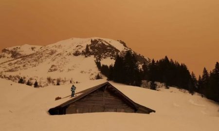 Αφρικανική σκόνη: Οι Άλπεις βάφτηκαν χρυσές